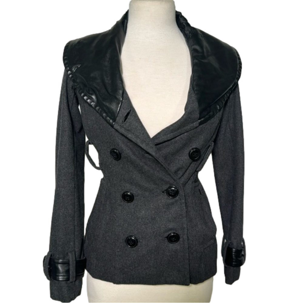 Obey Woman’s Pea Coat Size XXS